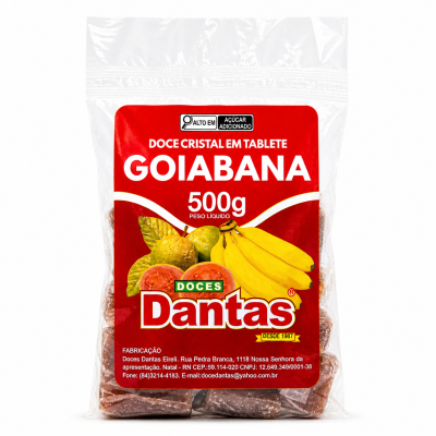 Doce Cristal em Tablete - GOIABANA – 16x500g